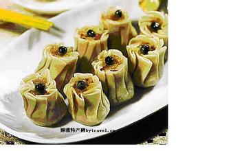 水饺豆沙馅饼