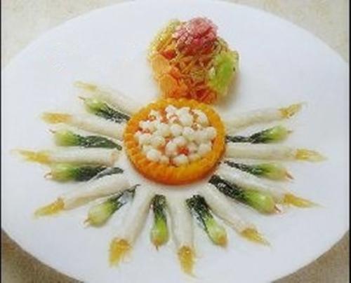 上海特色菜谱百花竹荪鱼翅卷的做法